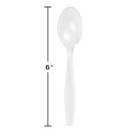 Clear Plastic Spoons, 24 ct Party Decoration