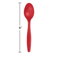 600ct Bulk Classic Red Bulk Plastic Spoons
