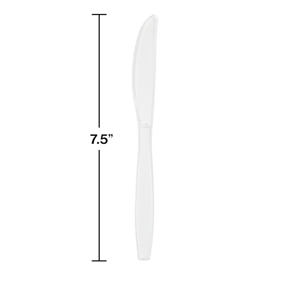 Clear Plastic Knives, 50 ct Party Decoration