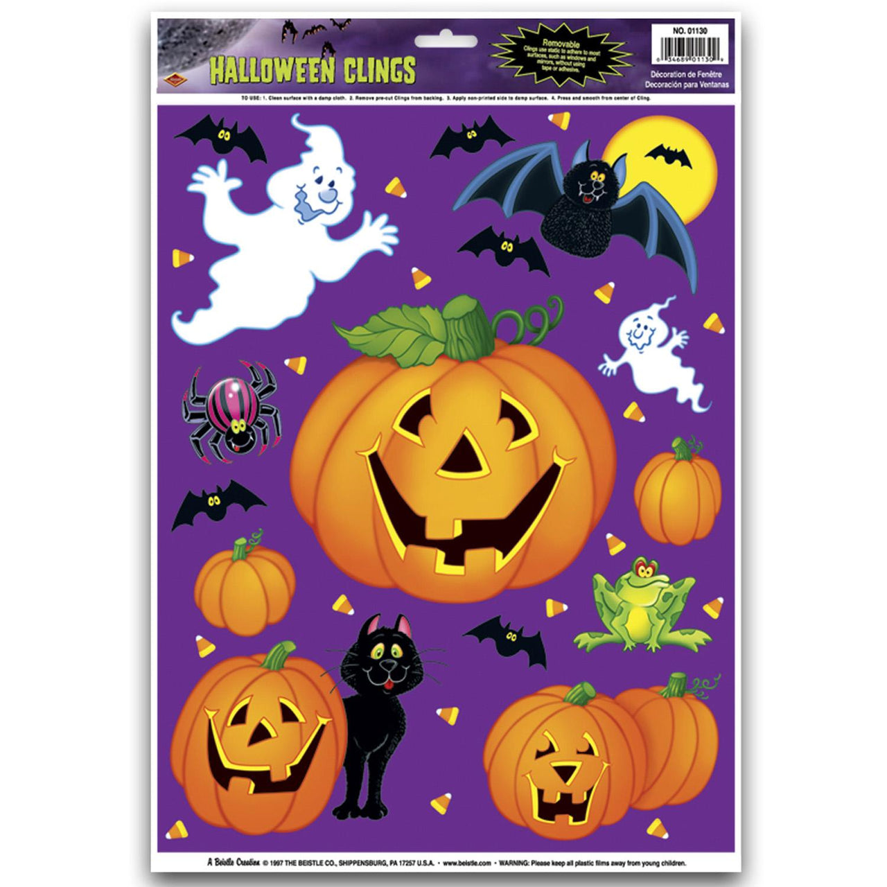 Halloween Pumpkin Patch Clings - Bulk/144 Clings