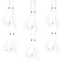Halloween Fabric Hanging Ghosts - Bulk 12 Pack
