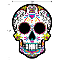 Beistle Plastic Day of the Dead Sugar Skull Yard Signs