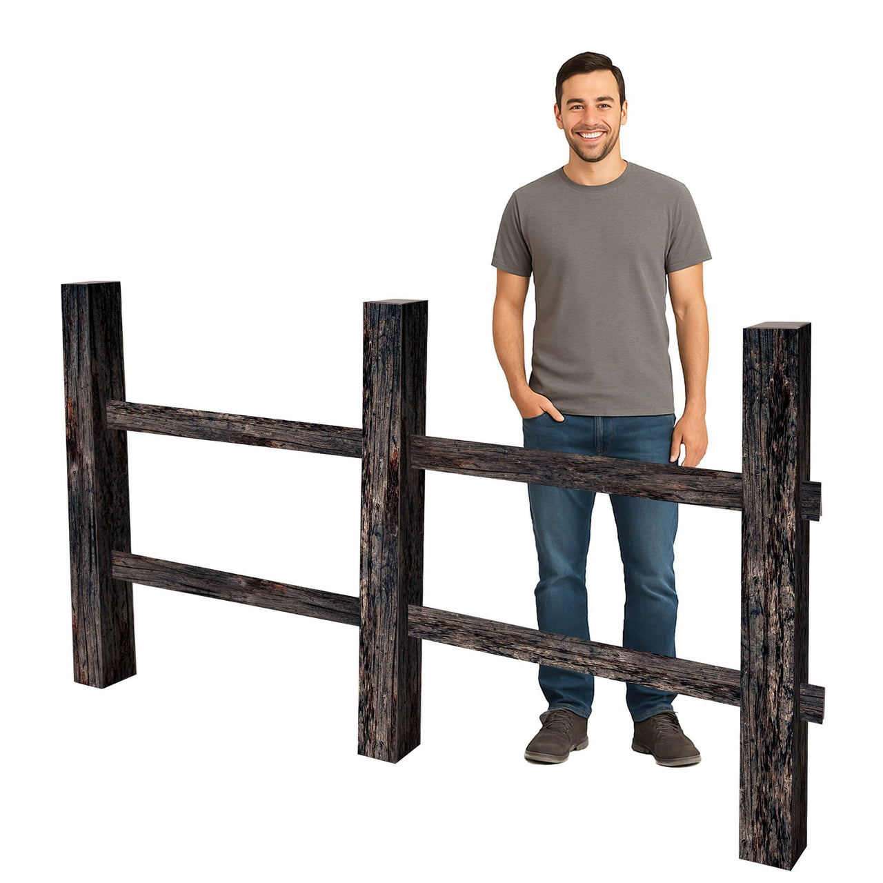 Spooky 3D Halloween Fence Prop 44 inch x79 inch