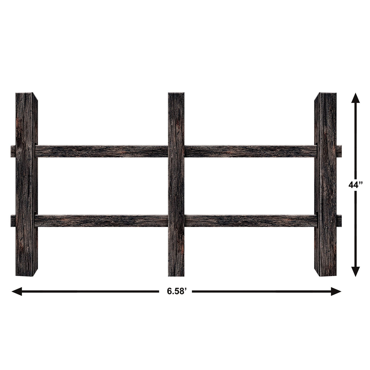 Spooky 3D Halloween Fence Prop 44 inch x79 inch