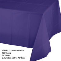 Purple Tablecover Plastic 54