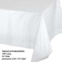 Clear Tablecover Plastic 54