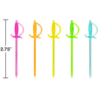 Neon Sword Picks, 36 ct Party Decoration