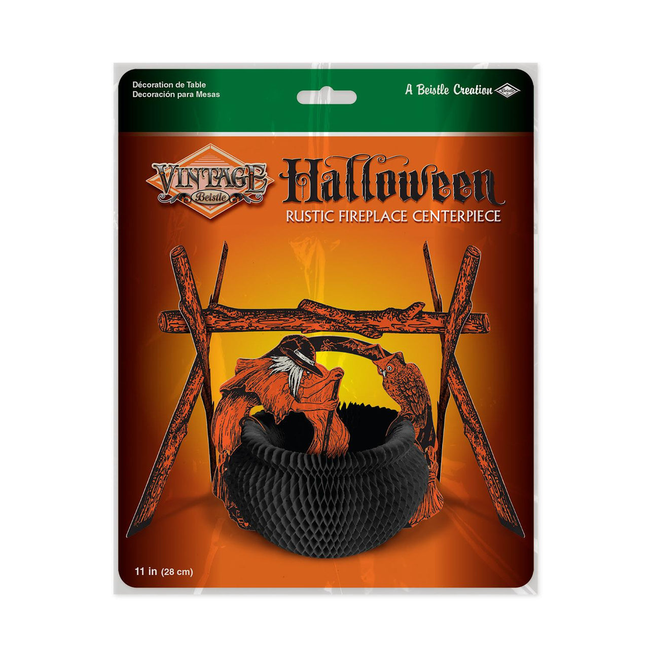 Bulk Vintage Rustic Fireplace Centerpiece (Case of 12) by Beistle