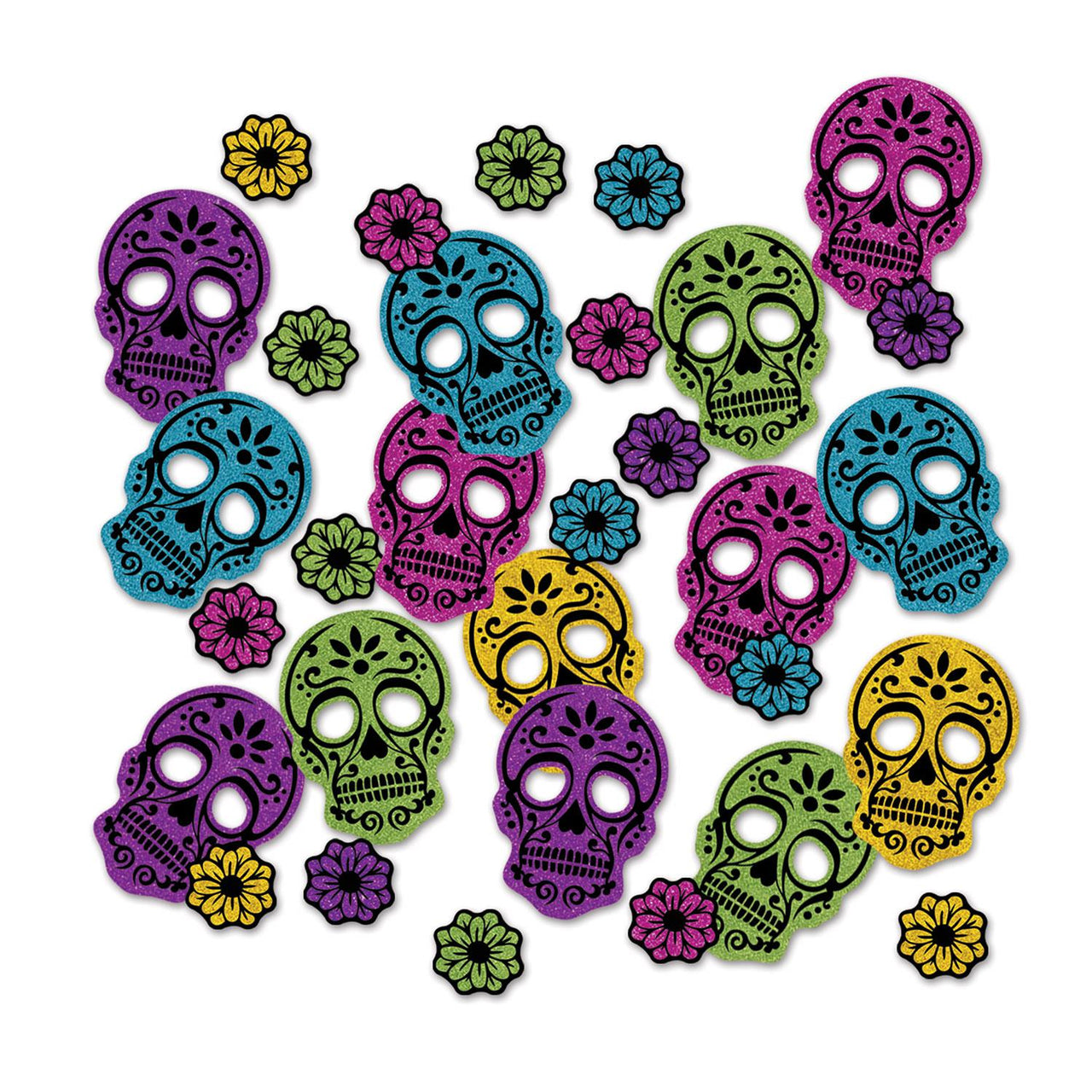 Day Of The Dead Deluxe Sparkle Confetti (0.5 Oz/Pkg) - Bulk/12 Packs