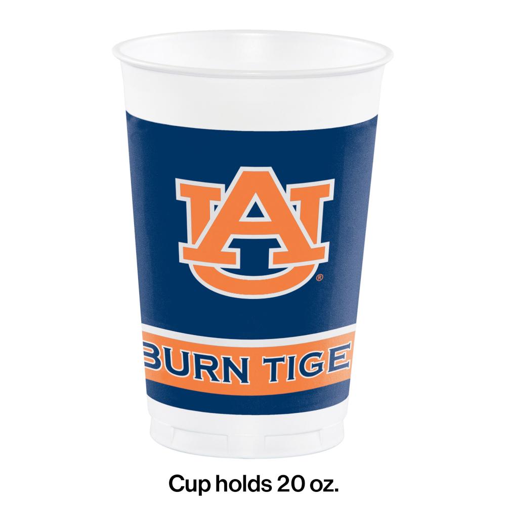 Auburn University 20 Oz Plastic Cups, 8 ct