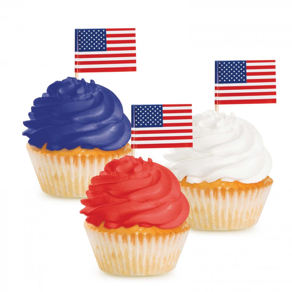 Flag Picks, 50 ct Party Decoration
