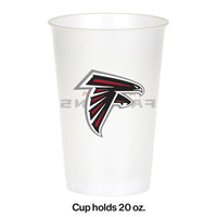 Atlanta Falcons Plastic Cup, 20 Oz (8/Pkg)