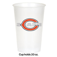 Chicago Bears Plastic Cup, 20Oz, 8 ct