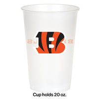Cincinnati Bengals Plastic Cup, 20 Oz (8/Pkg)