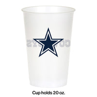 96ct Bulk Dallas Cowboys 20 oz Plastic Cups