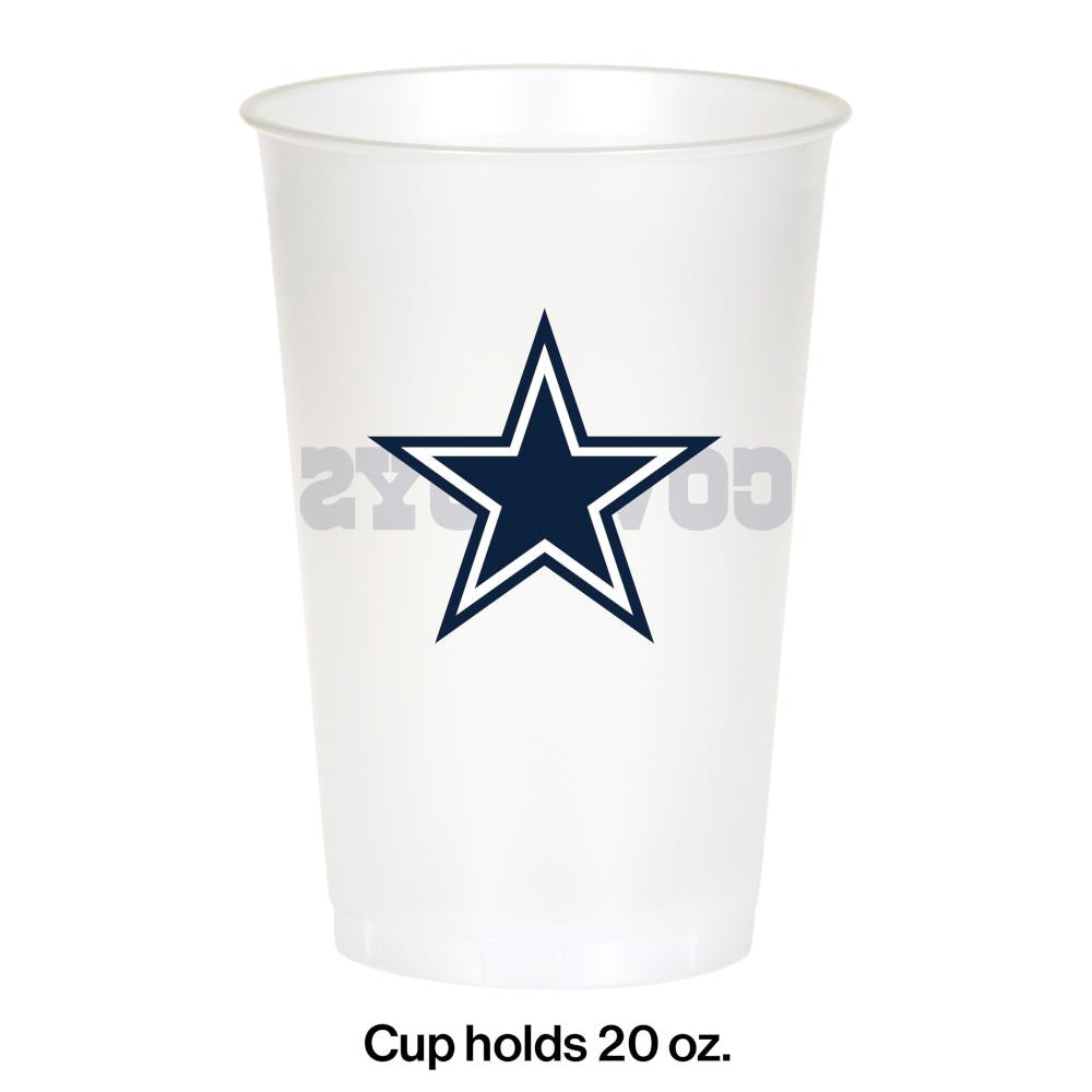 Dallas Cowboys Plastic Cup, 20 Oz (8/Pkg)