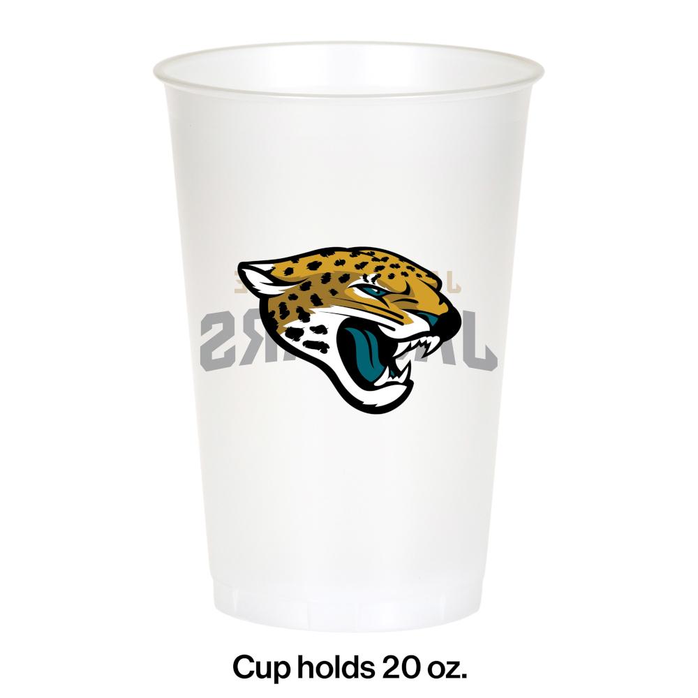 Jacksonville Jaguars Plastic Cup, 20Oz, 8 ct