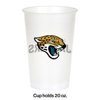 Jacksonville Jaguars Plastic Cup, 20Oz, 8 ct