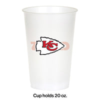 Kansas City Chiefs Plastic Cup, 20Oz, 8 ct