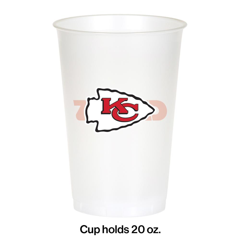 Kansas City Chiefs Plastic Cup, 20 Oz (8/Pkg)