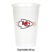 Kansas City Chiefs Plastic Cup, 20 Oz (8/Pkg)