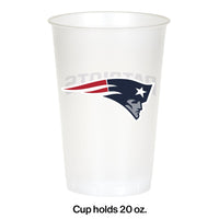 New England Patriots Plastic Cup, 20Oz, 8 ct
