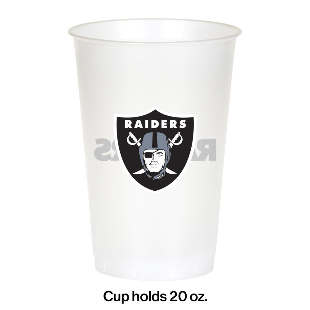 Las Vegas Raiders Plastic Cup, 20Oz, 8 ct