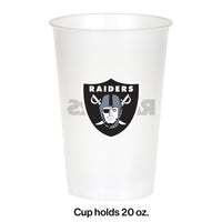 Las Vegas Raiders Plastic Cup, 20 Oz (8/Pkg)