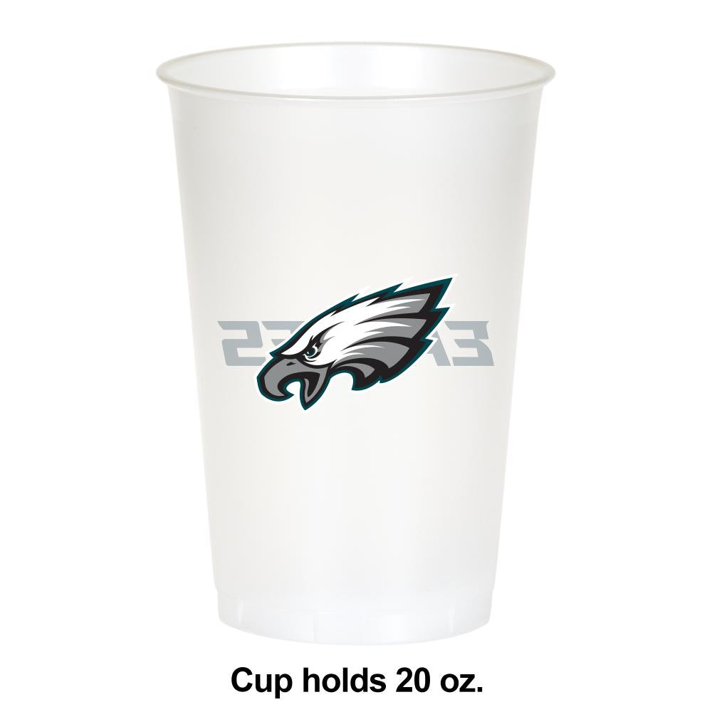 Philadelphia Eagles Plastic Cup, 20Oz, 8 ct