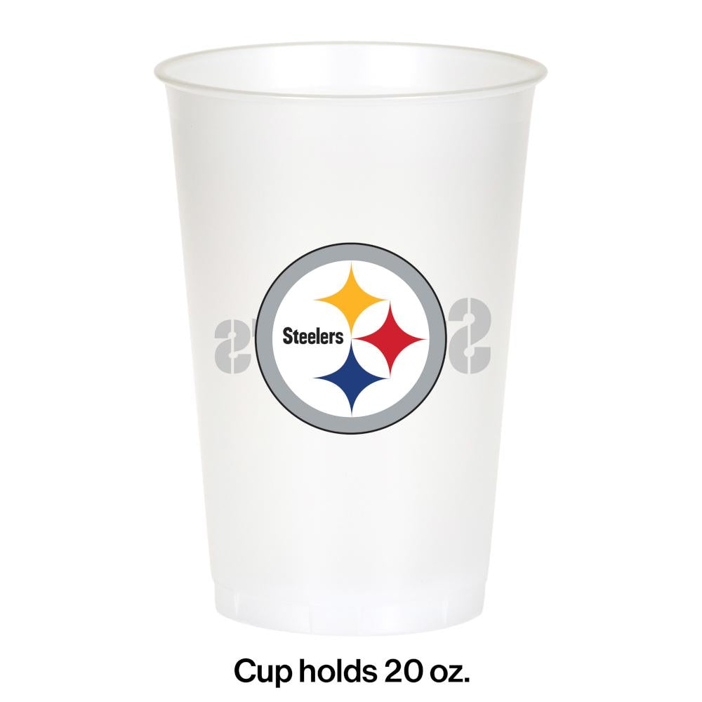Pittsburgh Steelers Plastic Cup, 20Oz, 8 ct