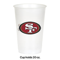 San Francisco 49Ers Plastic Cup, 20Oz, 8 ct