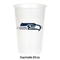 Seattle Seahawks Plastic Cup, 20Oz, 8 ct