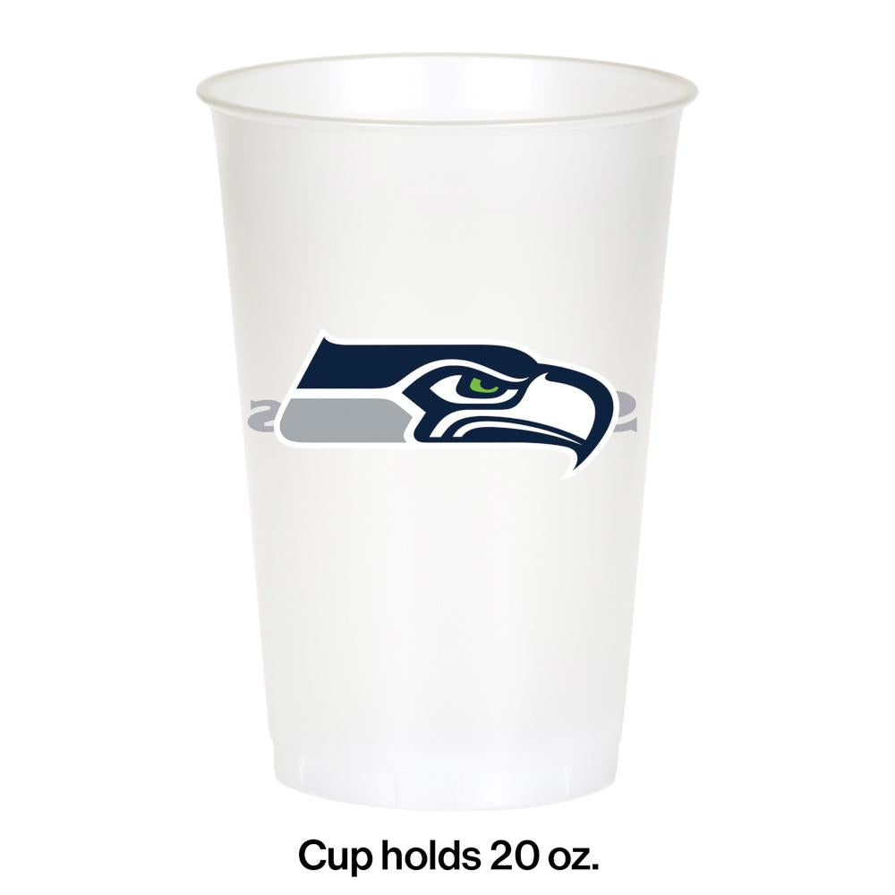 Seattle Seahawks Plastic Cup, 20 Oz (8/Pkg)