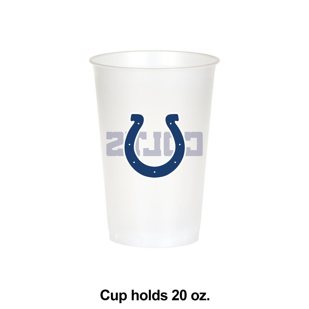 Indianapolis Colts Plastic Cup, 20 Oz (8/Pkg)