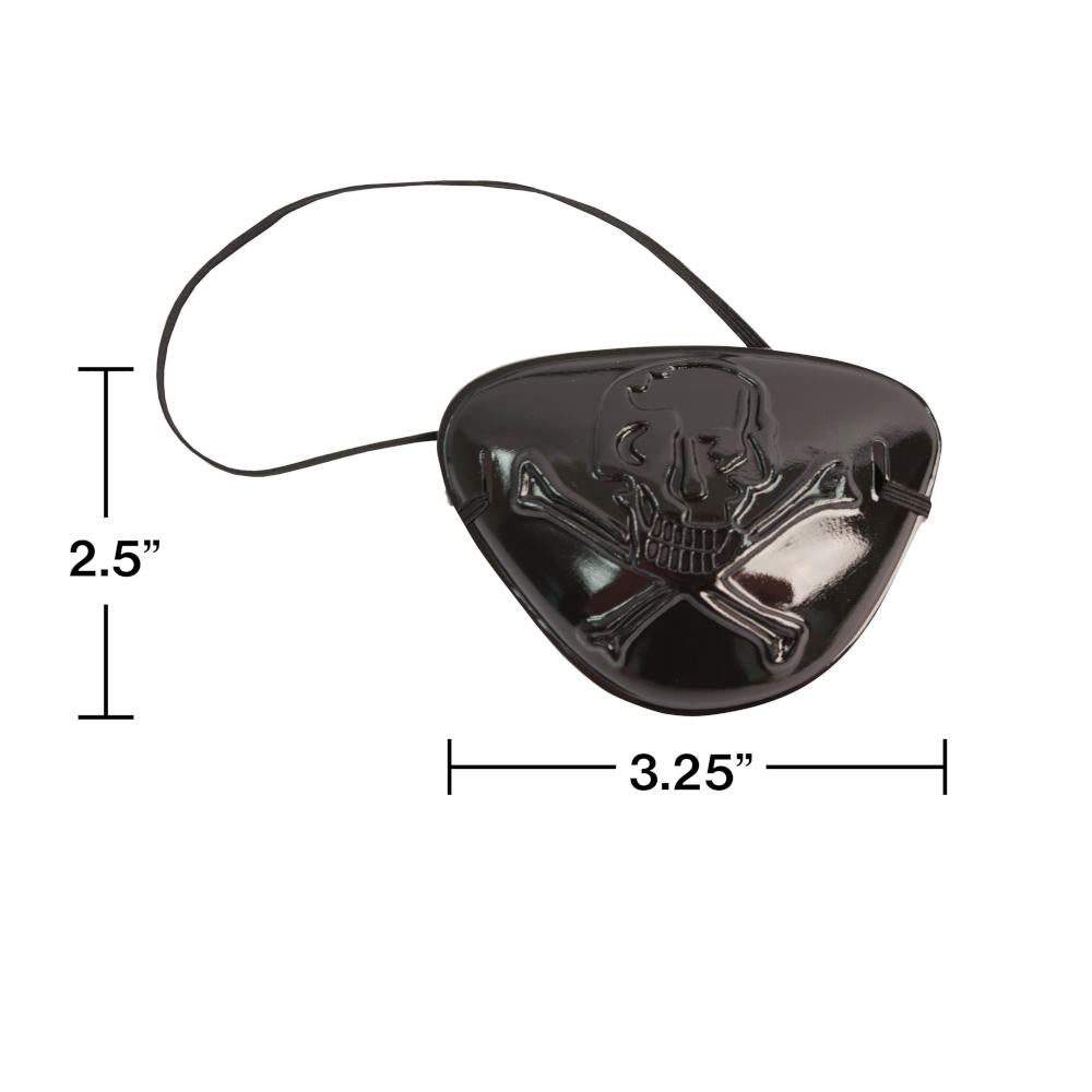 60ct Bulk Pirate's Eye Patches Black