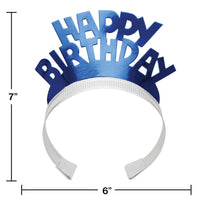 Foil Birthday Tiaras, 4 ct Party Decoration