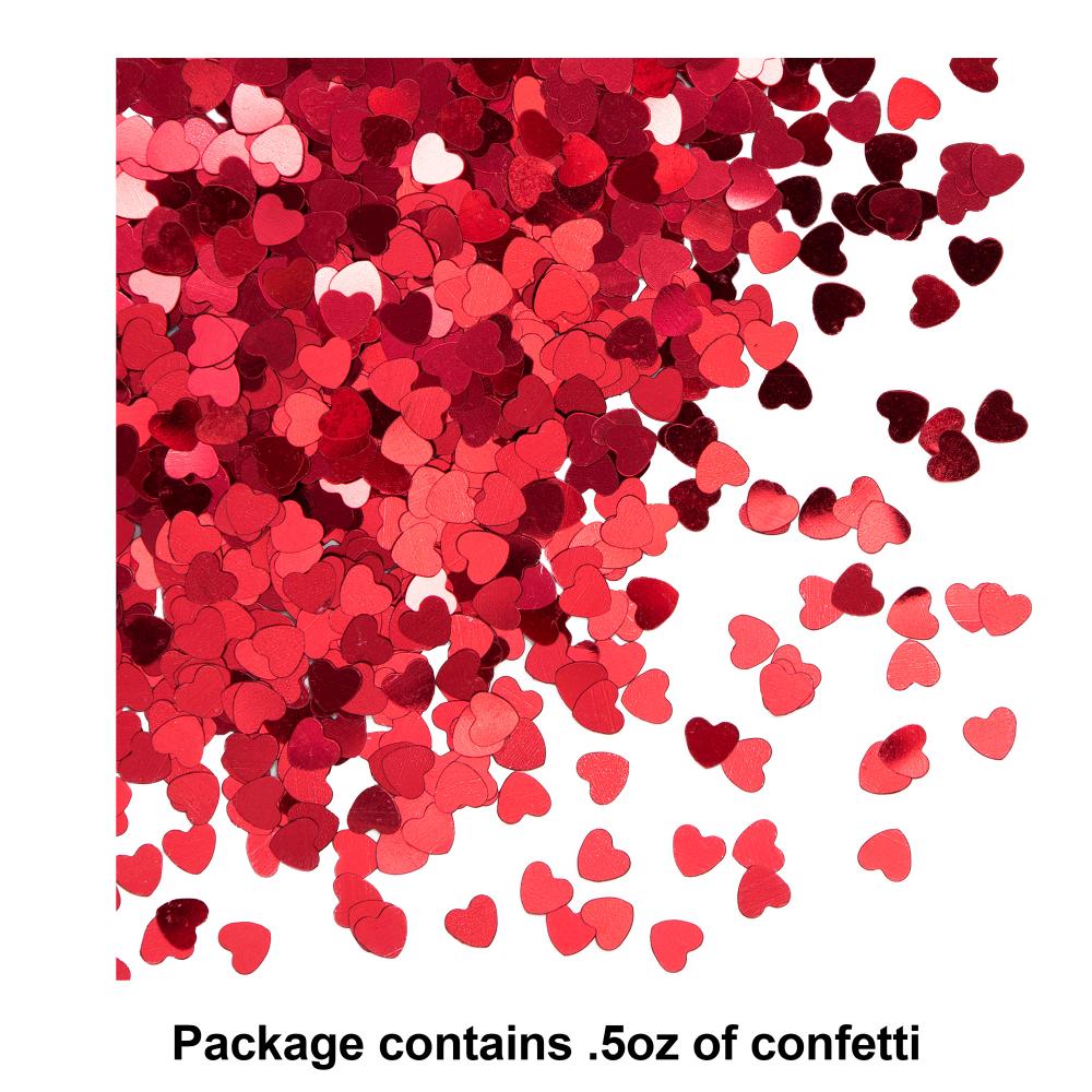 12ct Bulk Red Heart Confetti
