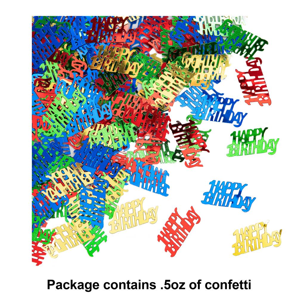 12 pc Bulk Happy Birthday Confetti