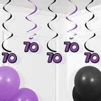 30ct Bulk 70th Birthday Dizzy Danglers