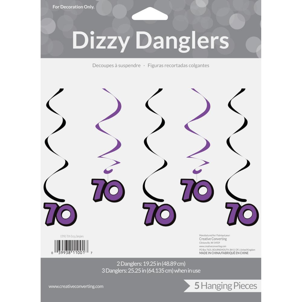 30ct Bulk 70th Birthday Dizzy Danglers
