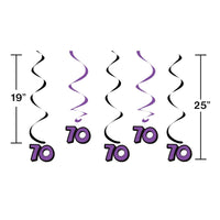30ct Bulk 70th Birthday Dizzy Danglers