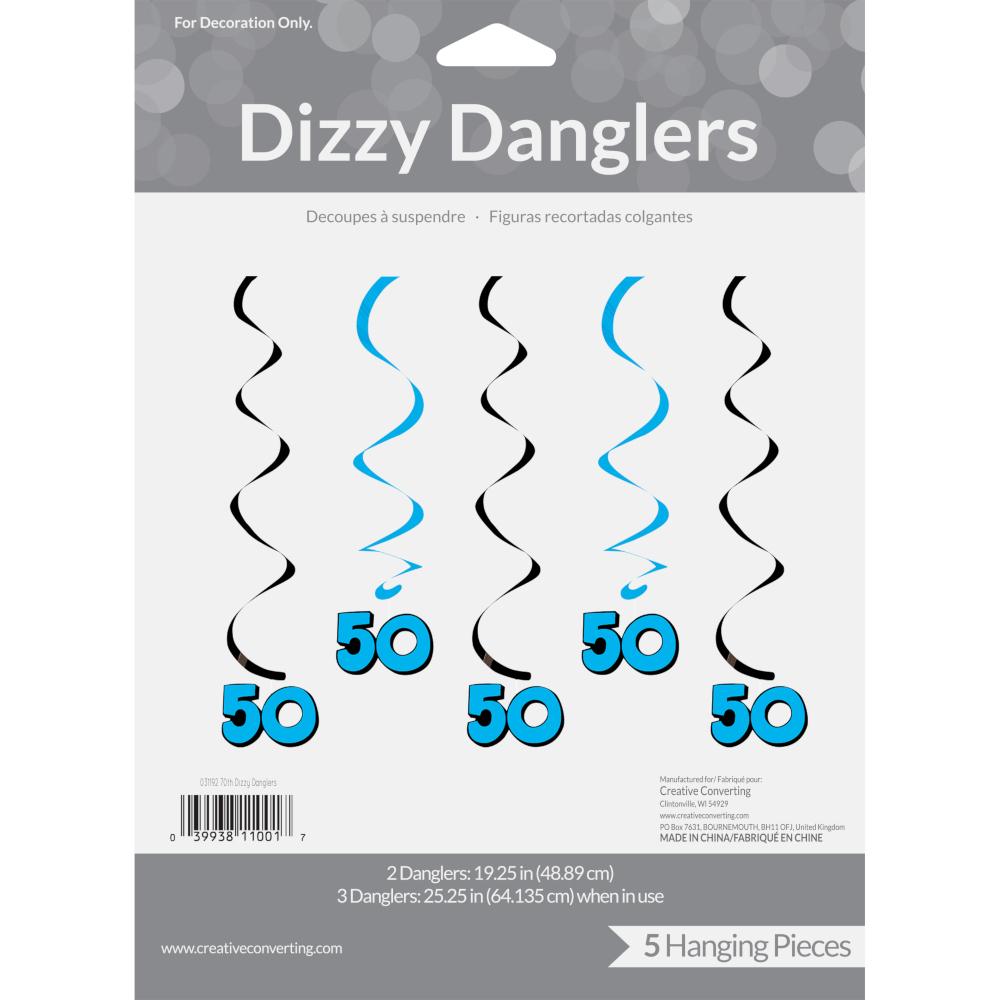 30ct Bulk 50th Birthday Dizzy Danglers