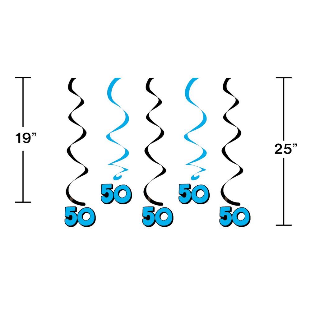 30ct Bulk 50th Birthday Dizzy Danglers