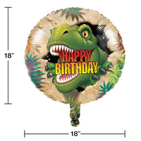 12ct Bulk Dino Blast Mylar Balloons