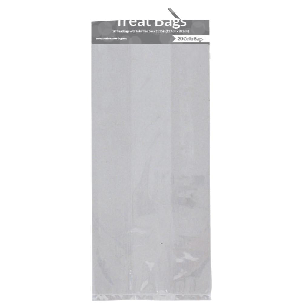 Cello Bag, Lg Clear, 20 ct Party Decoration