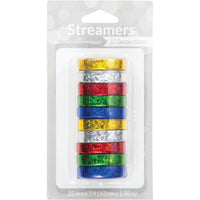 6ct Bulk Multicolor Holographic Serpentine Streamers