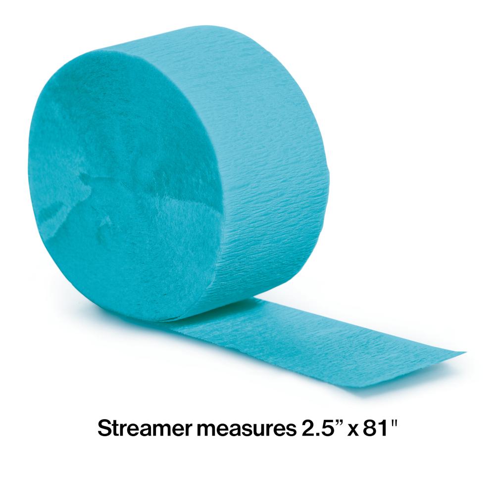 12ct Bulk Bermuda Blue Crepe Streamer