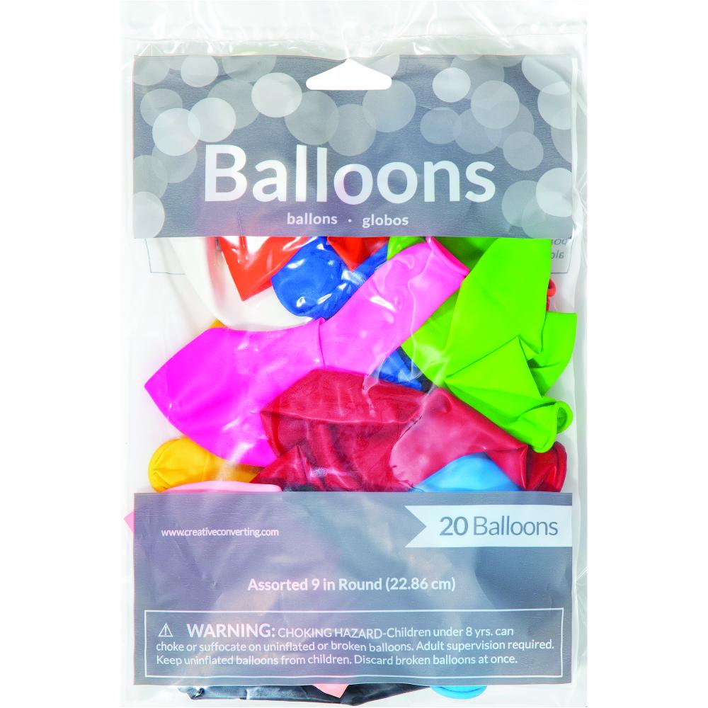 240ct Bulk Assorted 9" Latex Balloons