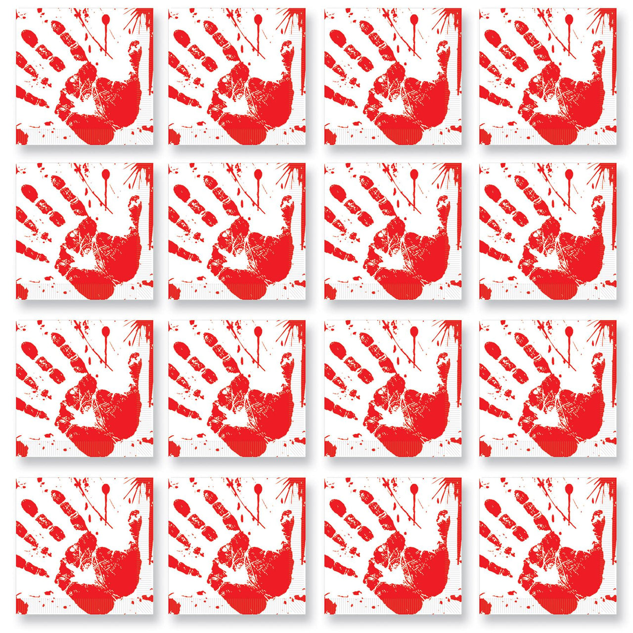 Bloody Handprints Luncheon Napkins
