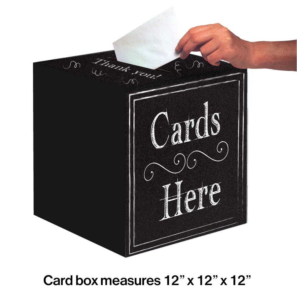 6ct Bulk Chalkboard Card Boxes